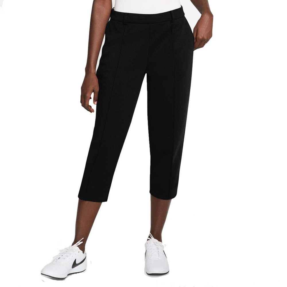 NEW NIKE womans size small black golf pants cropped ck6333 standard fit UPF 40+